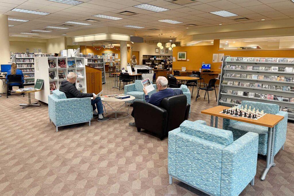 Interior shot of the Bruce Hutchinson branch