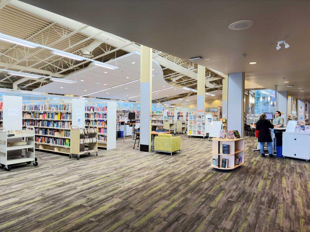 Interior shot of Saanich Centennial branch