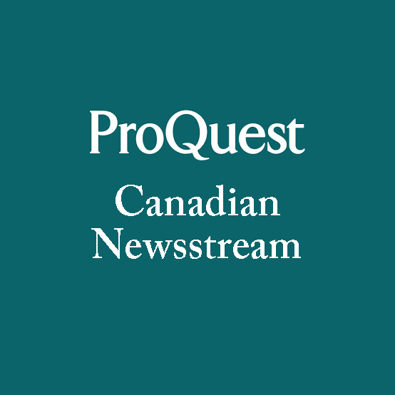 Canadian Newsstream logo with map of Canada