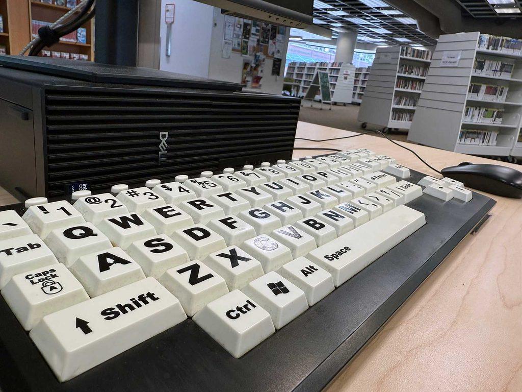 Large print keyboard