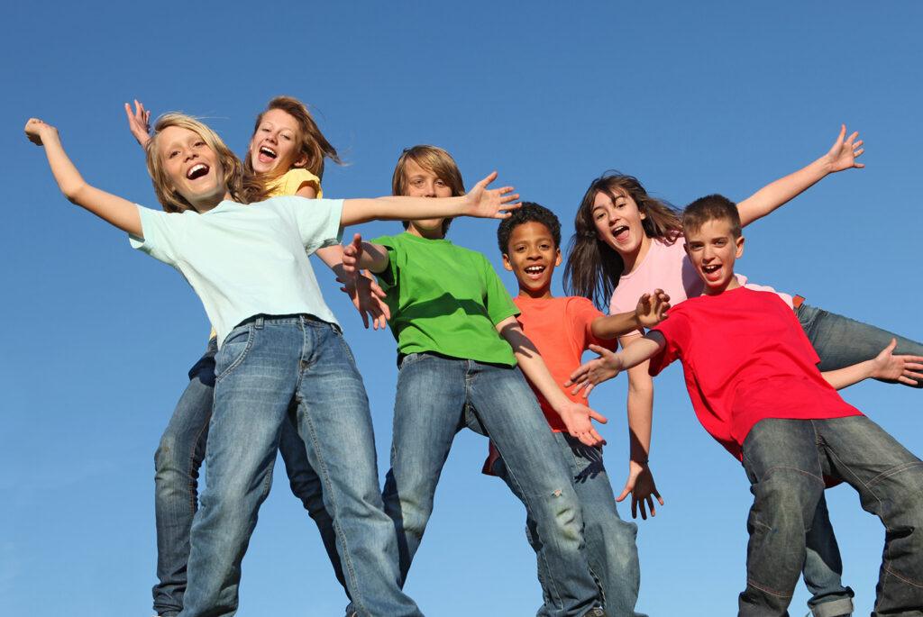 kids hanging out