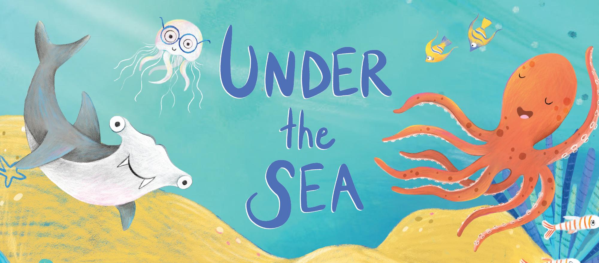 SRC graphic under the sea with fish