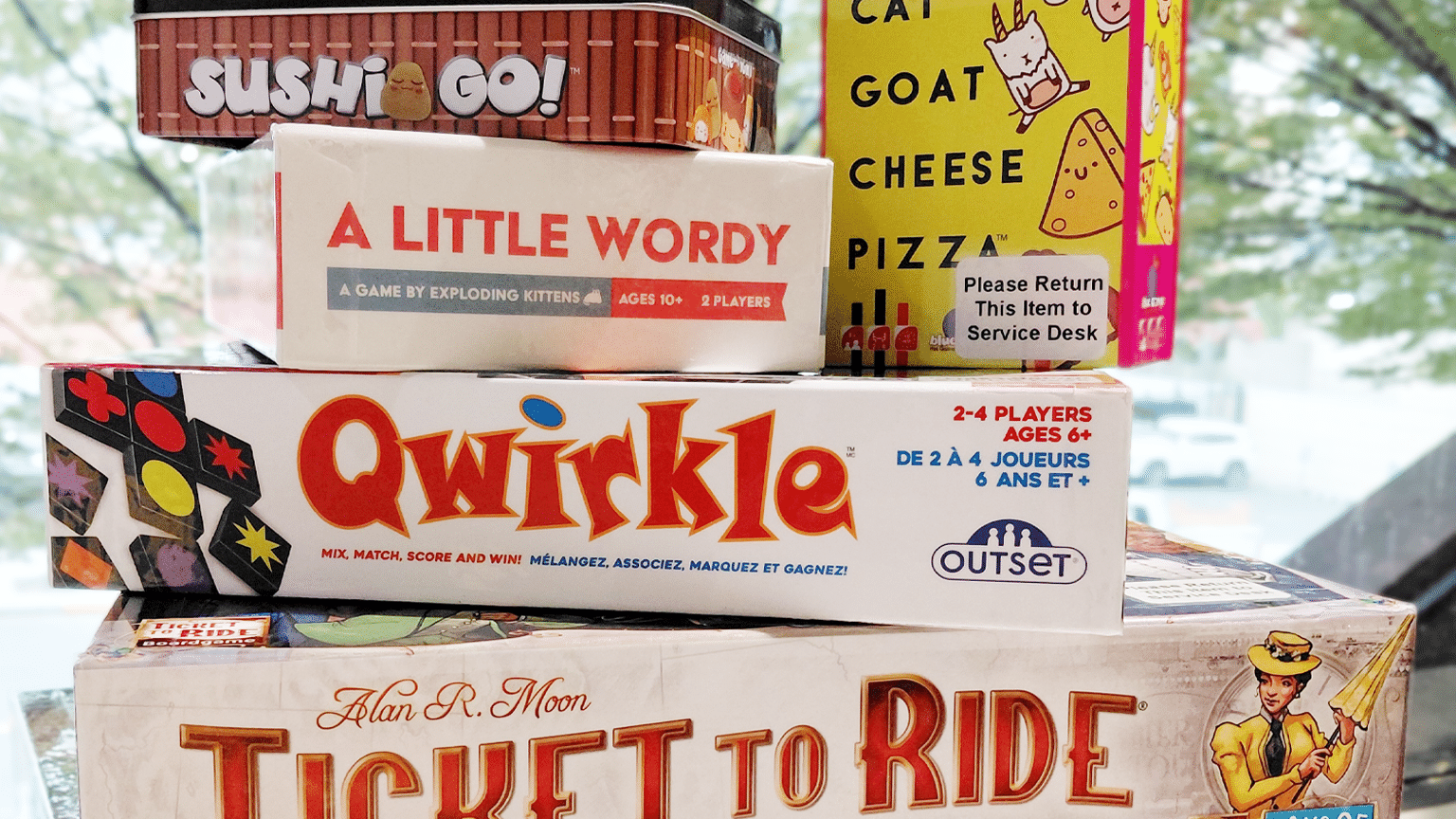 Stacked board games